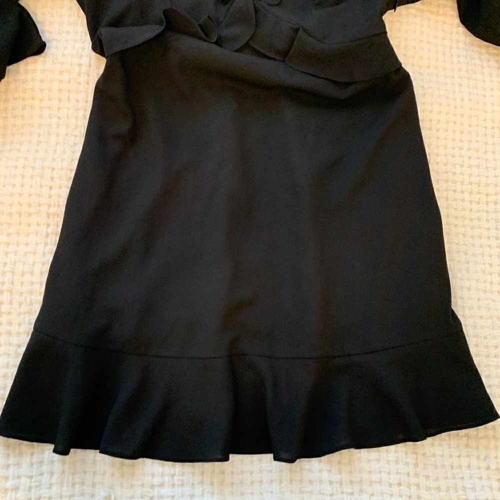 Lulu's Black Ruffled Mini Dress - Picture 6 of 8